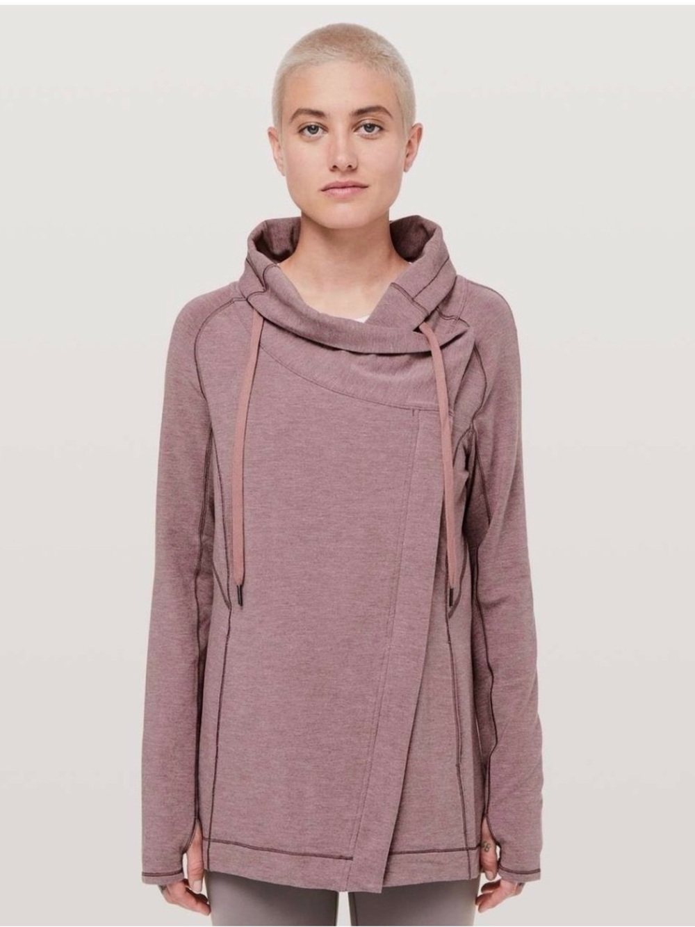 Lululemon Women’s Coast Easy Wrap Heathered Misty Merlot